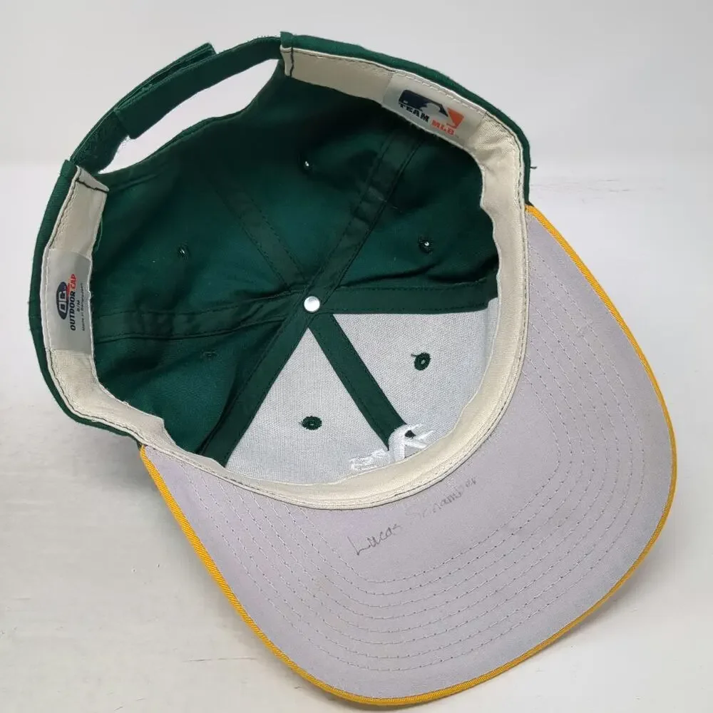 Outdoor Cap Oakland Athletics MLB Green Yellow S Baseball Cap Hat A's Strapback
